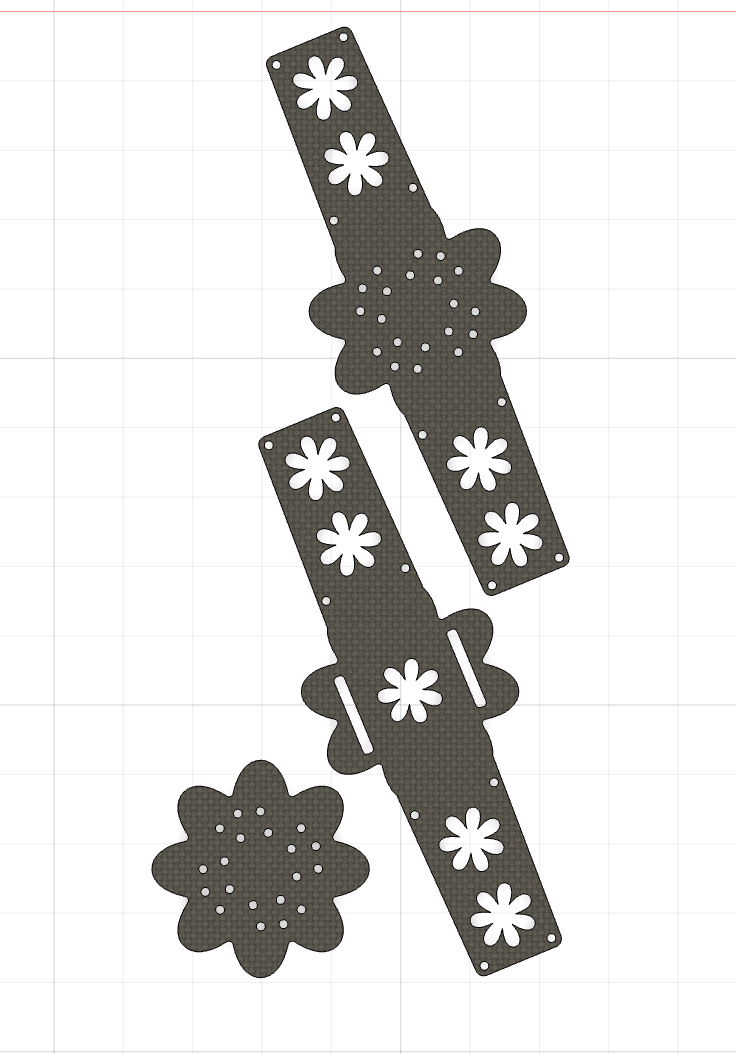 Body plate drawing exported for CNC milling